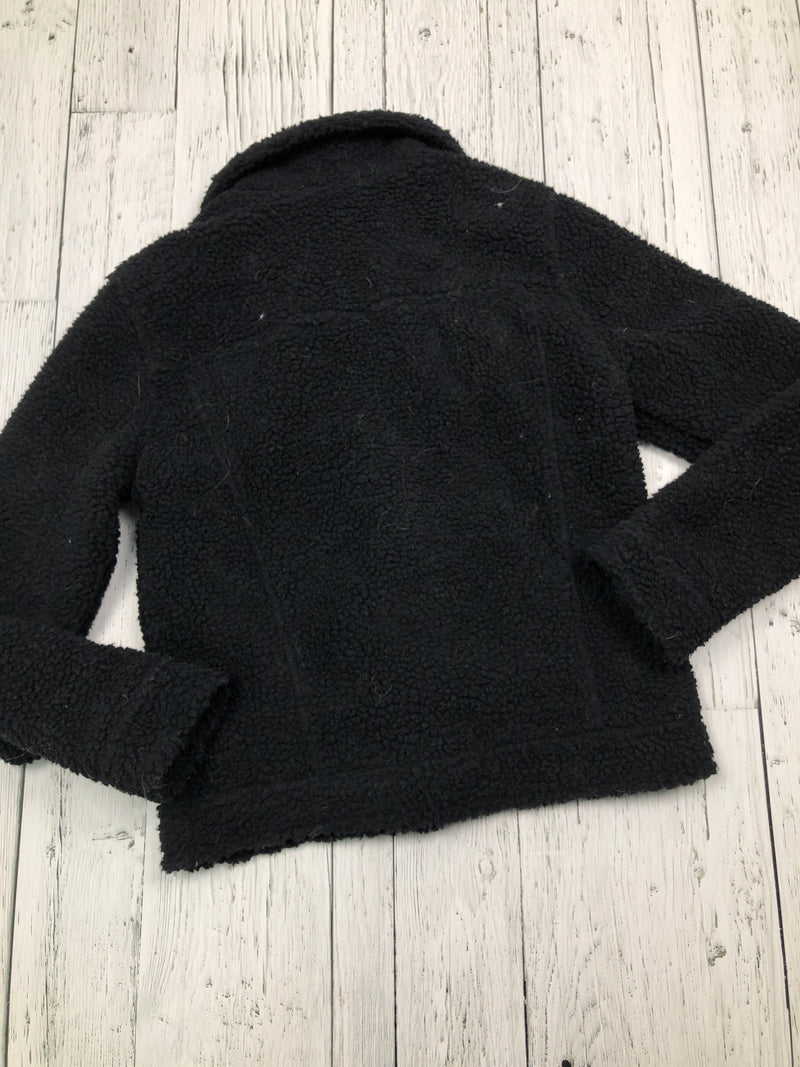 Hollister black sherpa jacket - Hers XS