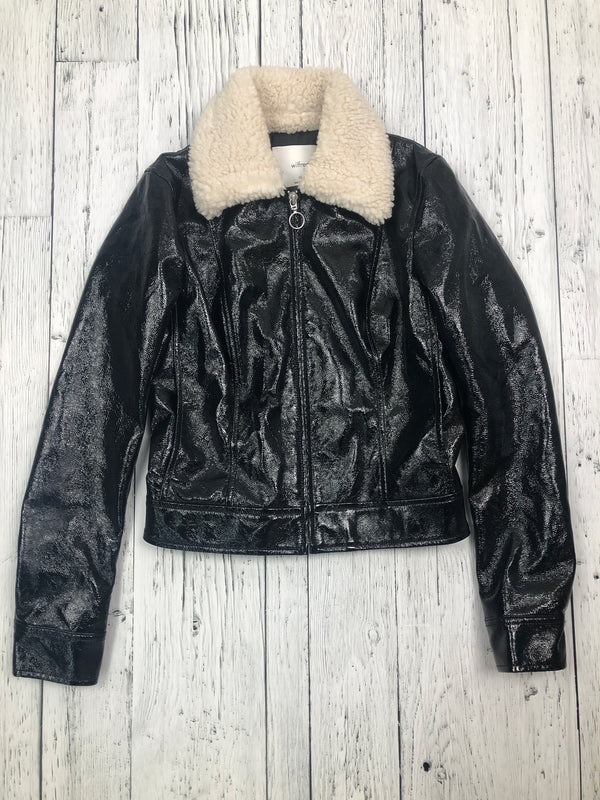 Wilfred Aritzia black pleather jacket - Hers XS