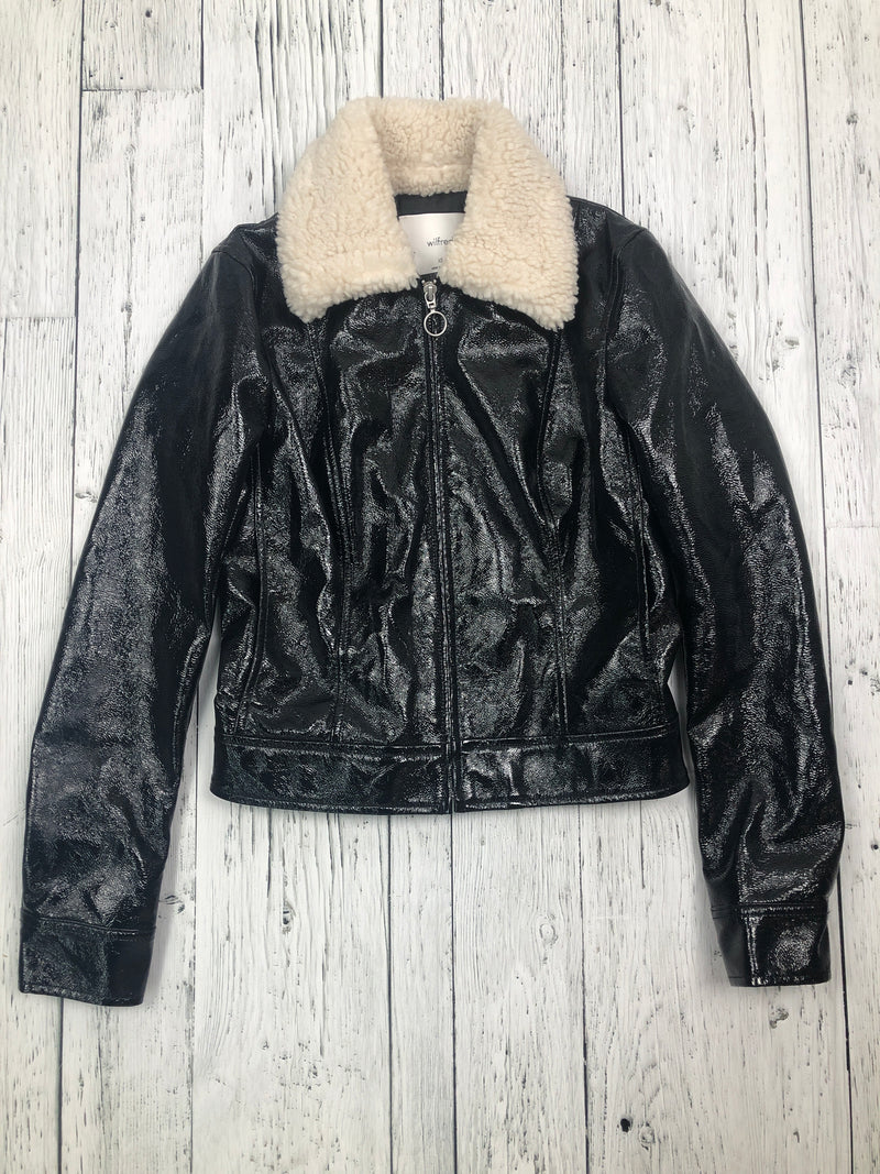 Wilfred Aritzia black pleather jacket - Hers XS