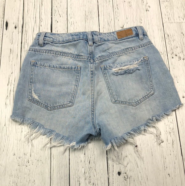 Garage blue distressed denim shorts - Hers S/5