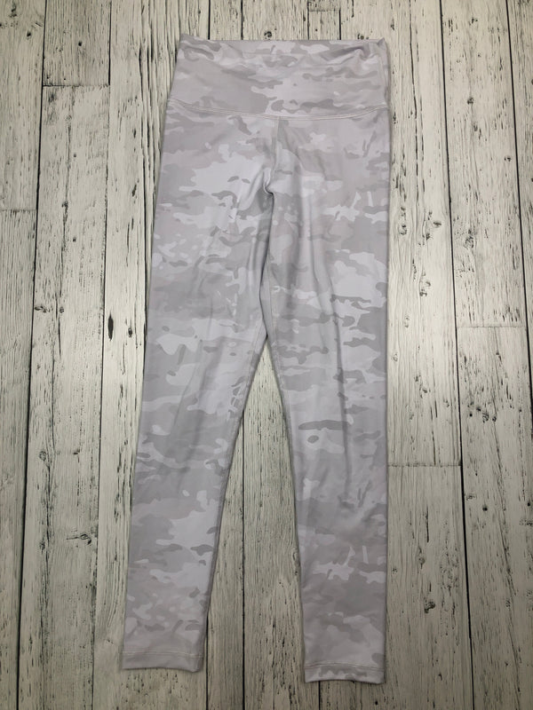 lululemon grey camo patterned leggings - Hers M/8