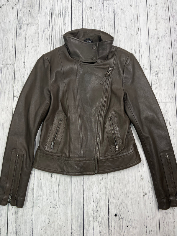 Mackage brown leather jacket - Hers M