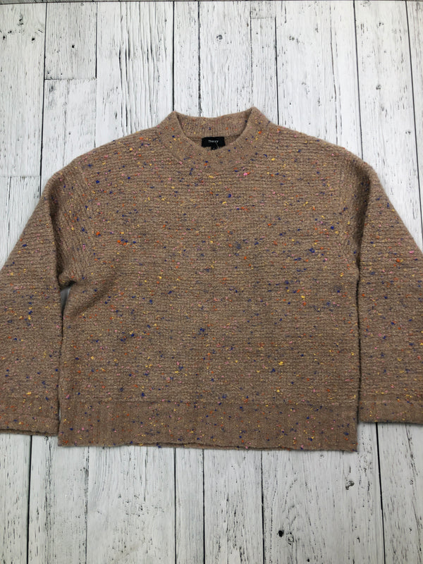 Theory brown patterned sweater - Hers S