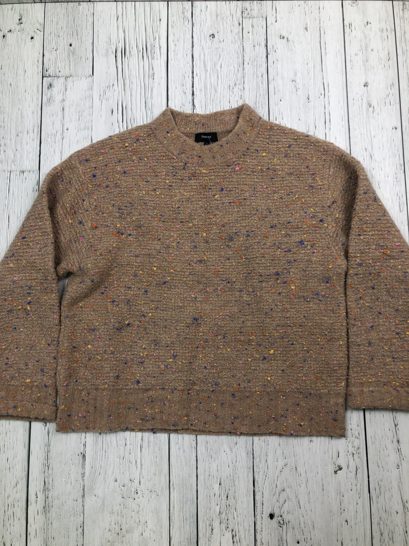 Theory brown patterned sweater - Hers S