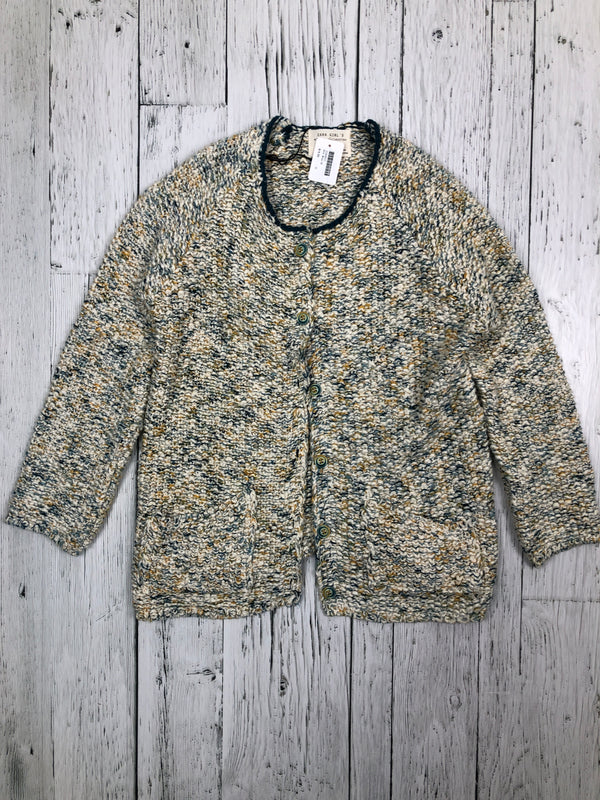Zara whit knitted button up sweater - Girls 12
