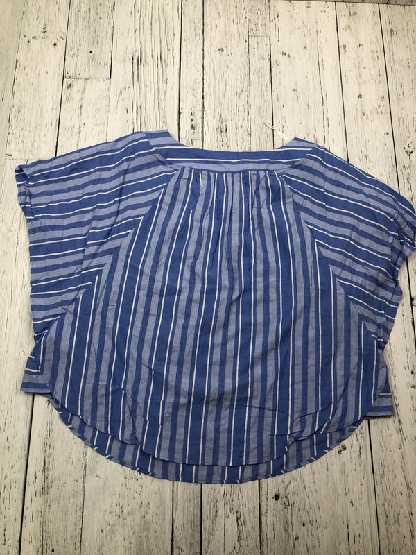Tommy Hilfiger blue striped top - Hers XXL
