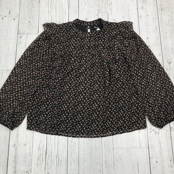 Madewell black patterned shirt/skirt - Hers M