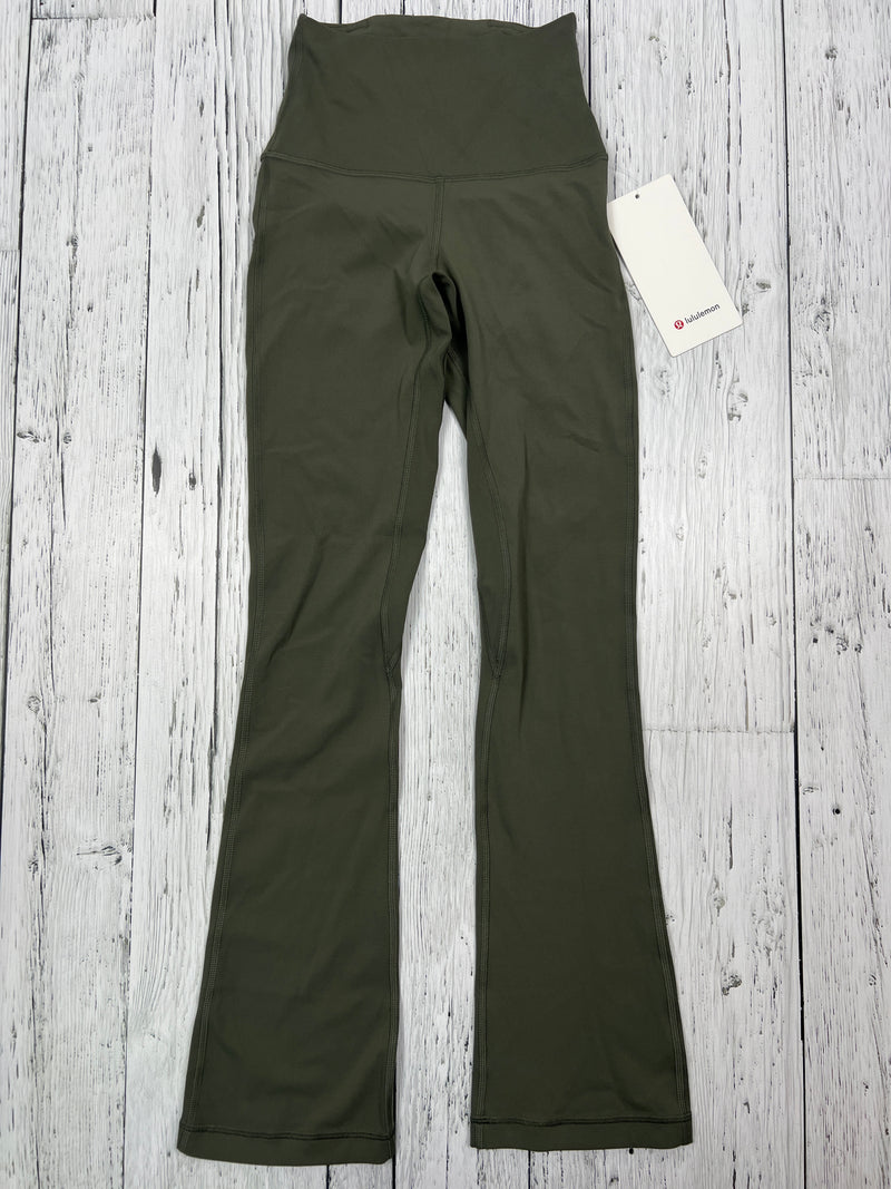 lululemon green flared leggings - Hers XS/0