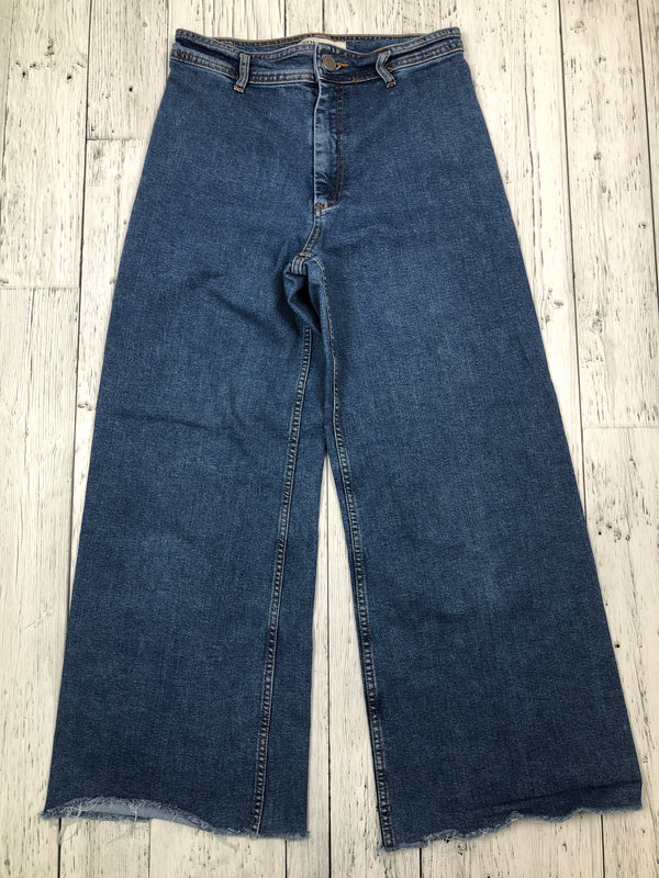 Zara blue wide leg jeans - Hers M/8