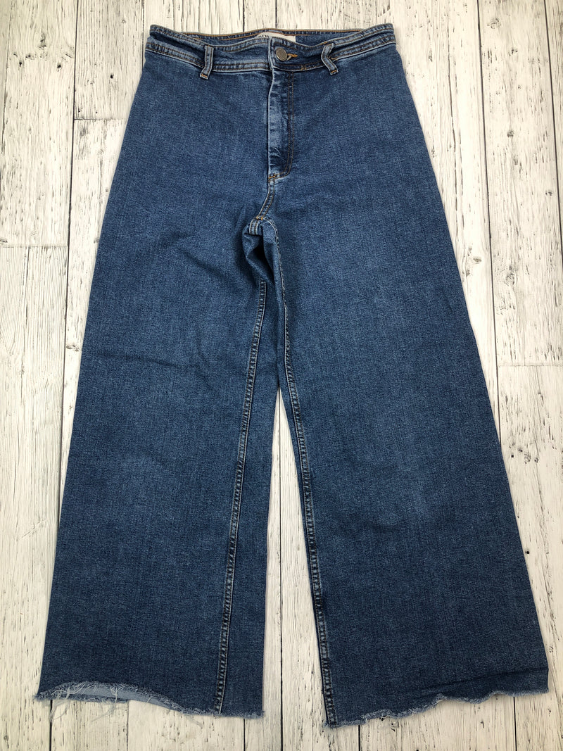 Zara blue wide leg jeans - Hers M/8