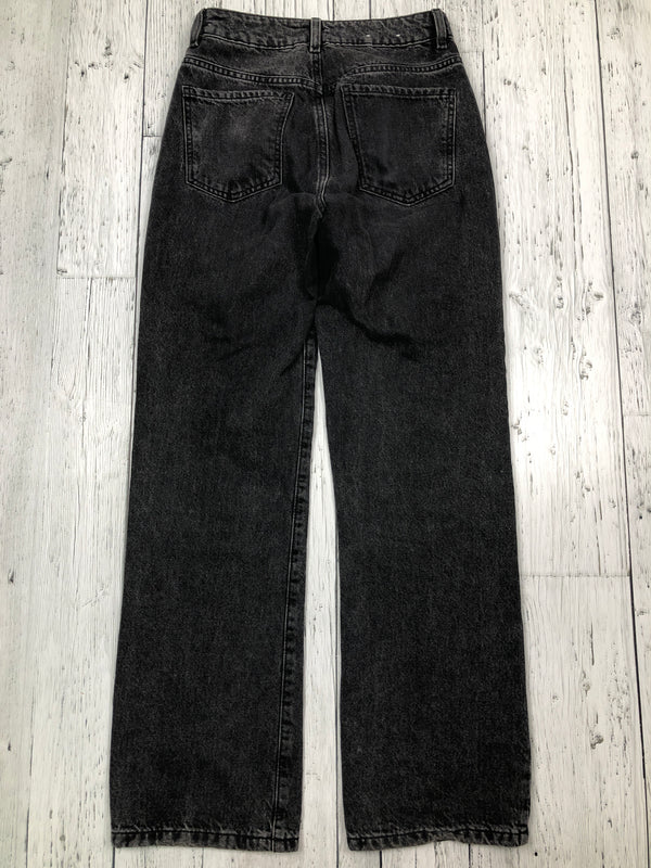 Garage 90s straight black jeans - Hers XS/25