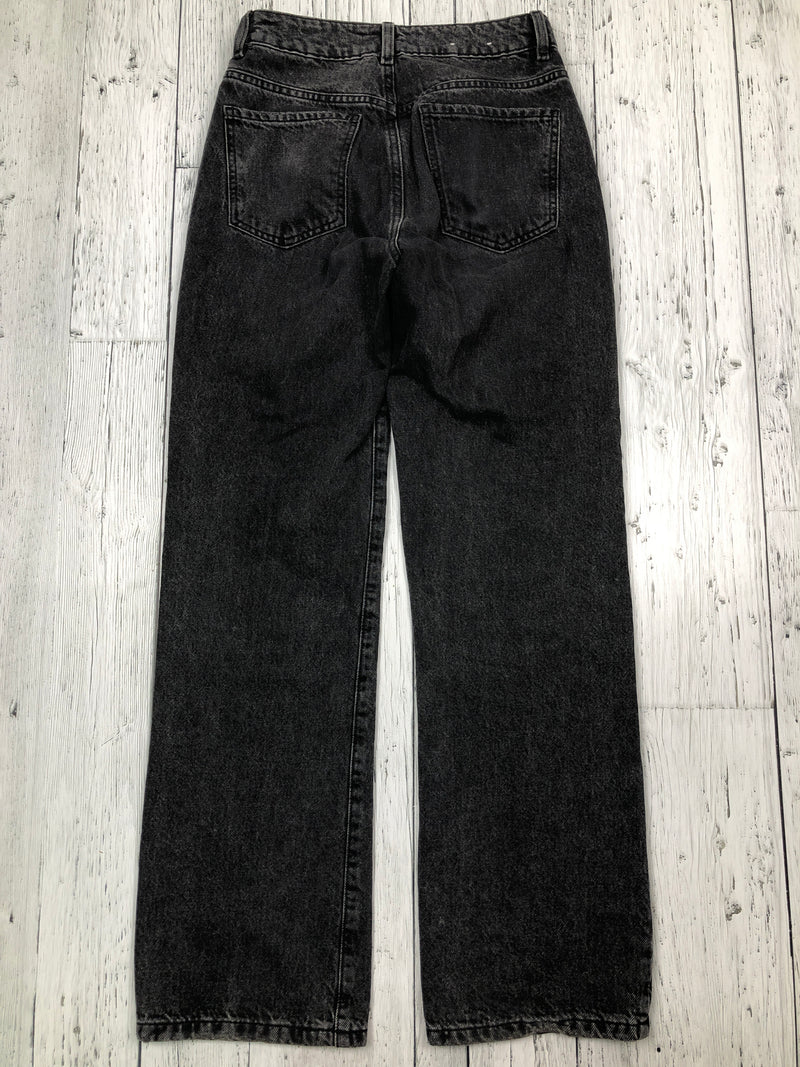 Garage 90s straight black jeans - Hers XS/25