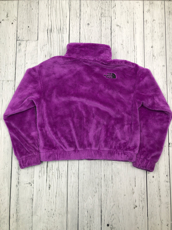 The North Face purple fuzzy sweater - Girls 14/16