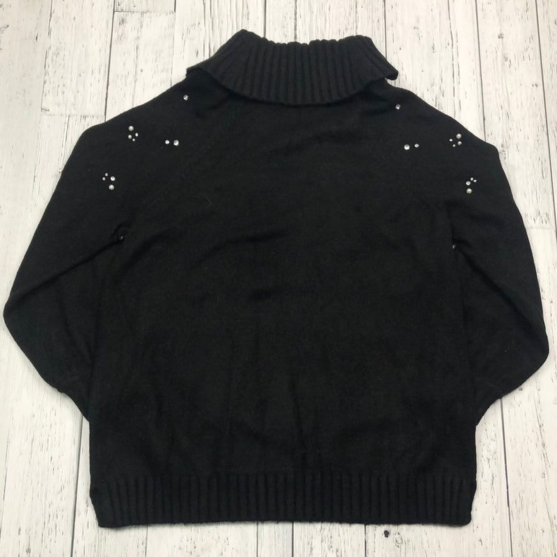 Karl Lagerfeld black jewelled sweater - Hers XL