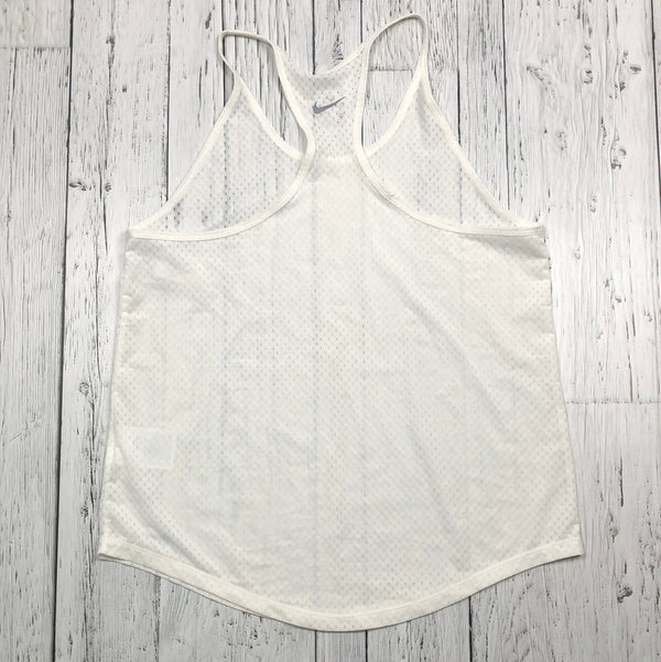 Nike white sheer tank top - Hers M