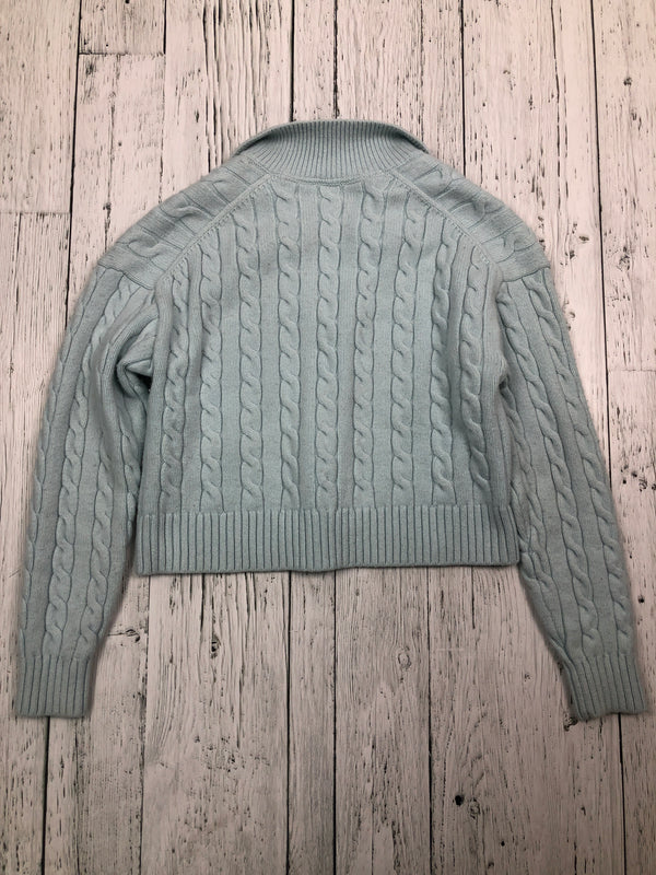 Sunday Beat blue cropped sweater - Hers S