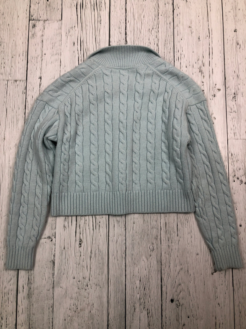 Sunday Beat blue cropped sweater - Hers S