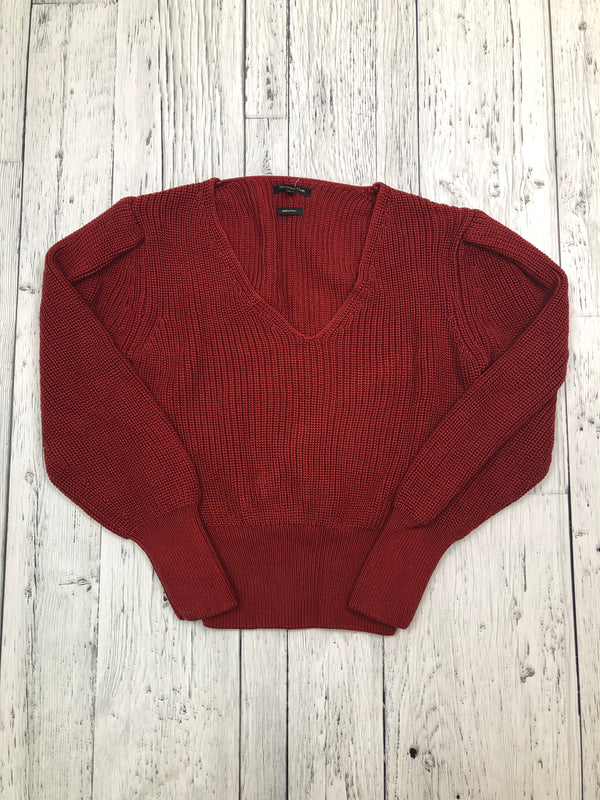 Massimo Dutti Red Knit Sweater - Hers S