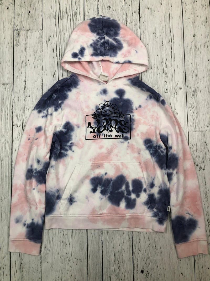 Vans pink blue patterned hoodie - Girls 10