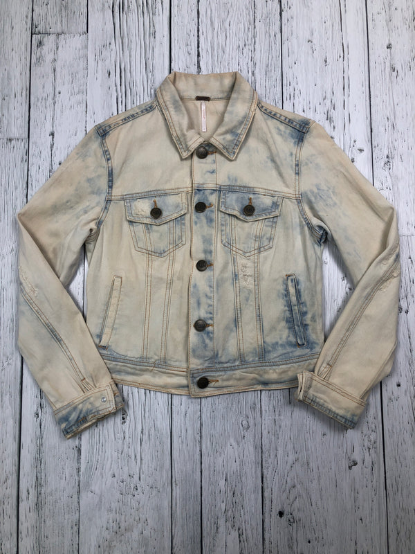 Free people yellow blue jean jacket - Hers S/4