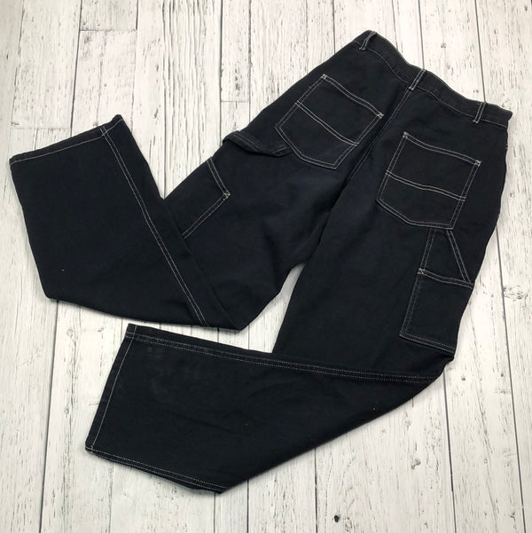 Garage black wide legged pants - Hers XXS/0