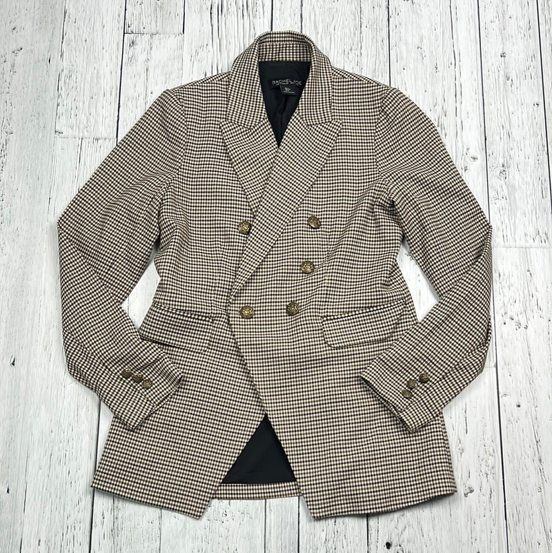 Rachel Zoe brown black patterned blazer - Hers S