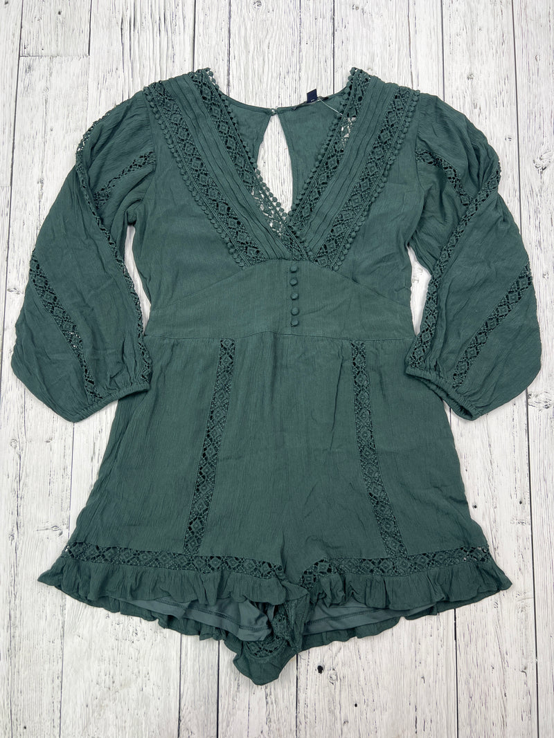 American Eagle green romper - Hers M