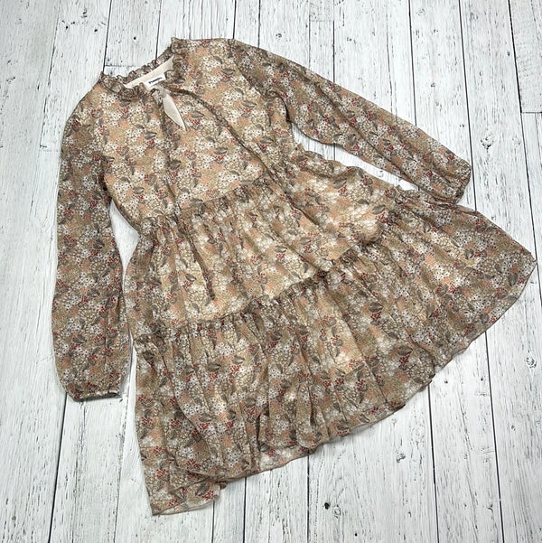 Pomelo beige patterned dress - Hers XS