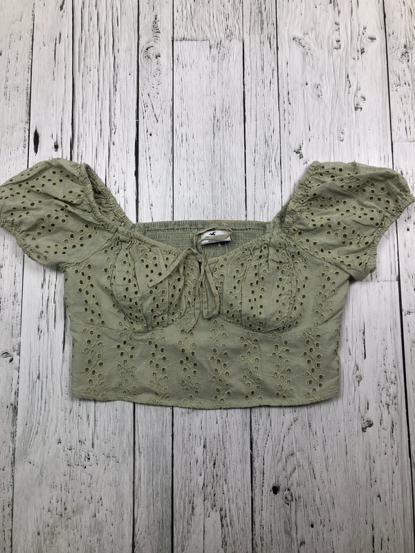 Hollister green patterned shirt - Hers S