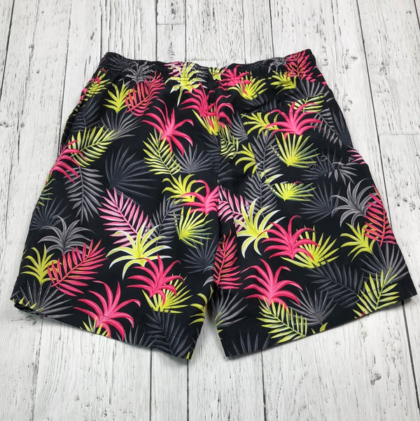 American Eagle pink yellow black patterned swim shorts - His S