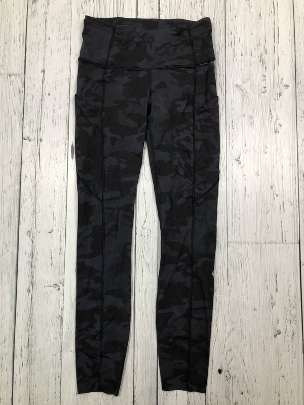 lululemon black patterned leggings - Hers S/4