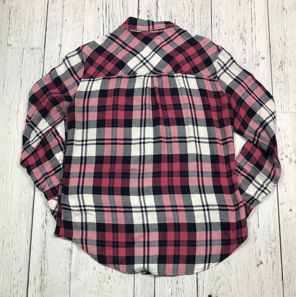 Rails pink black white plaid flannel - Hers S