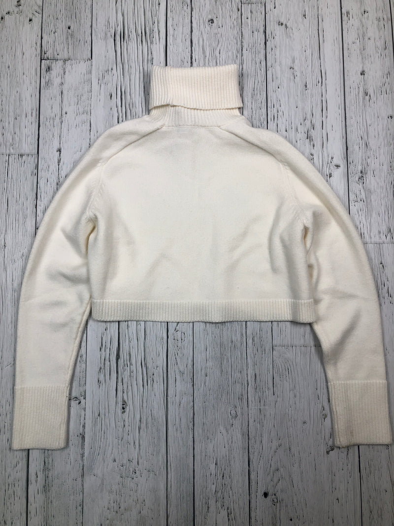 Zara white cropped turtle neck sweater - Hers S