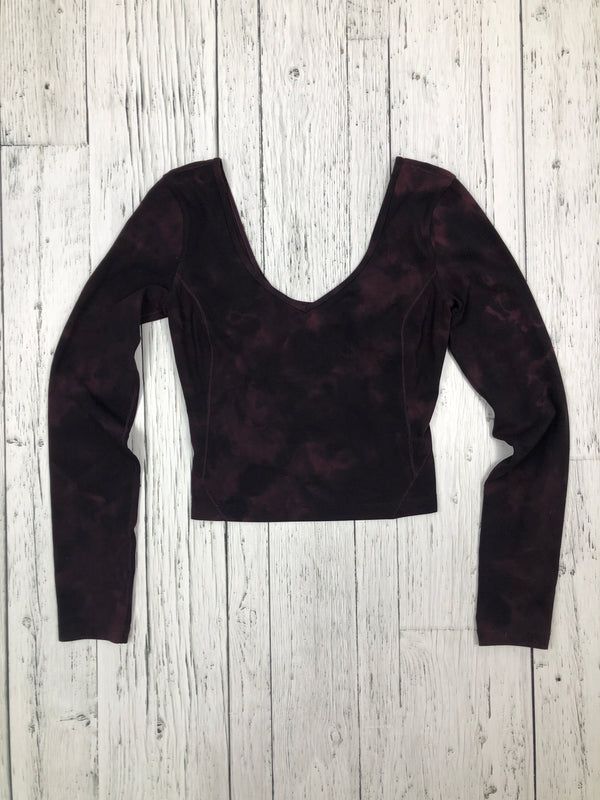 lululemon dark purple athletic long-sleeve - Hers XS/2