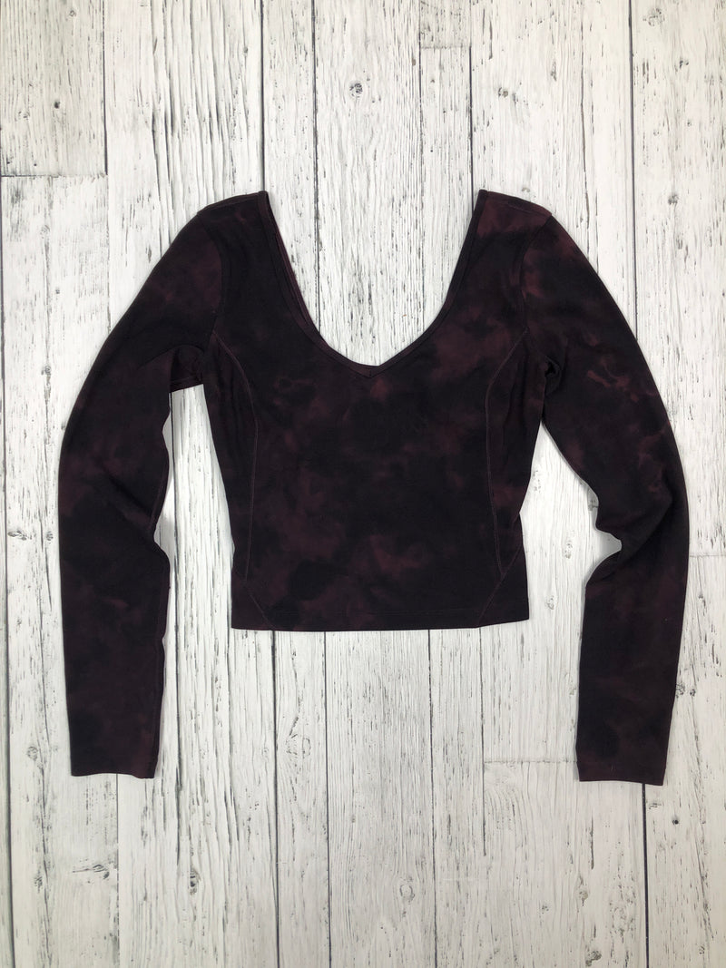 lululemon dark purple athletic long-sleeve - Hers XS/2