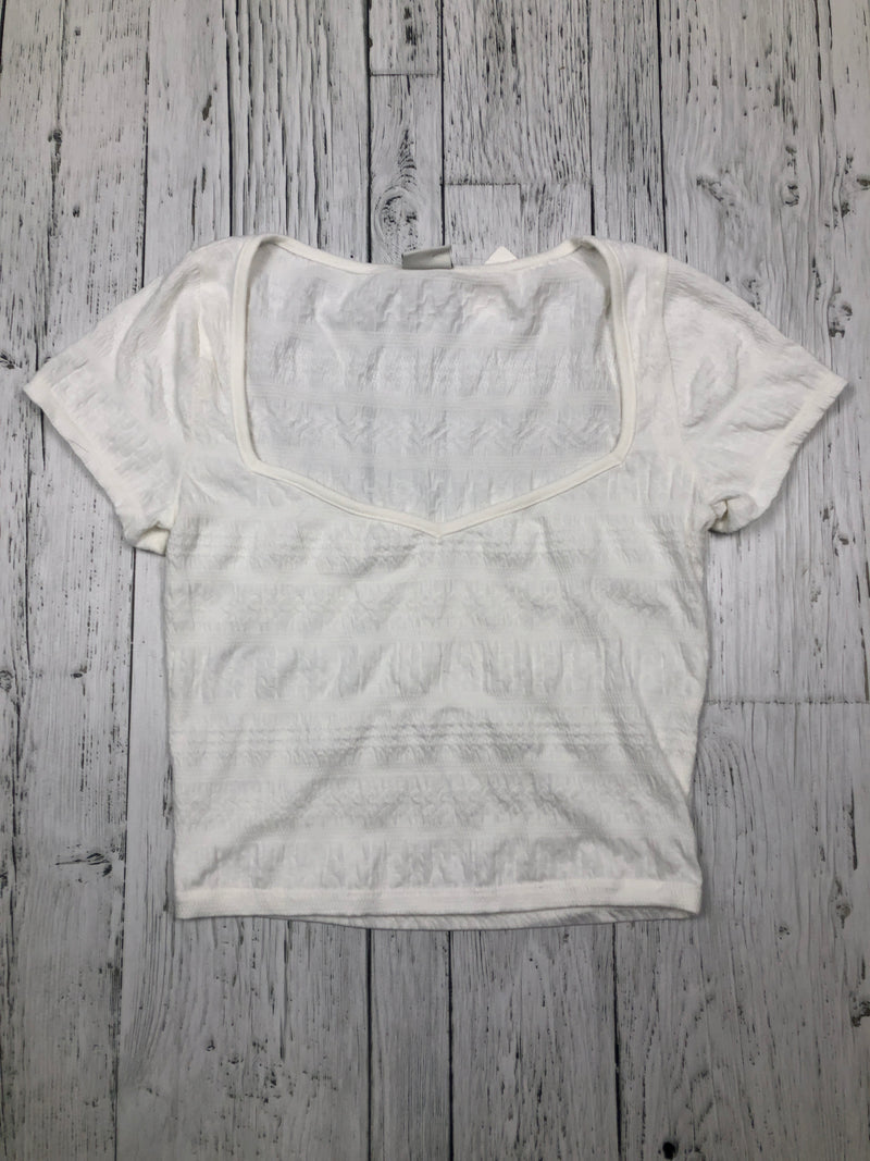 Abercrombie&Fitch white cropped t-shirt - Hers S