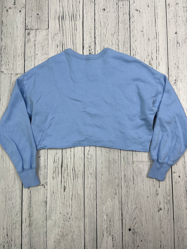 Hollister blue cropped sweater - Hers XXS