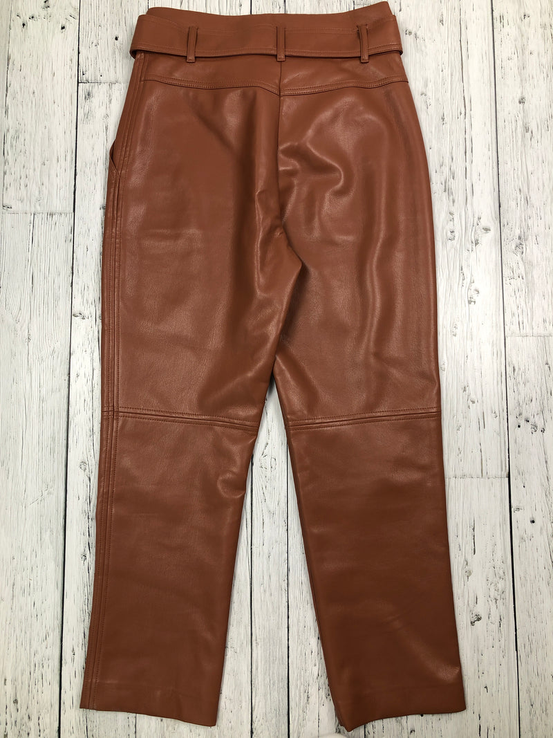 Wilfred Aritzia brown leather pants - Hers S