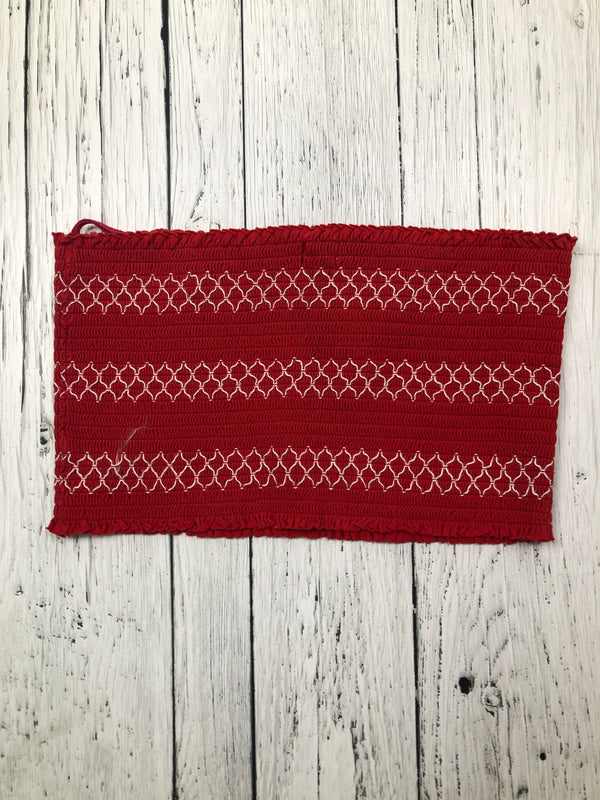 Garage red white patterned tube top - Hers L