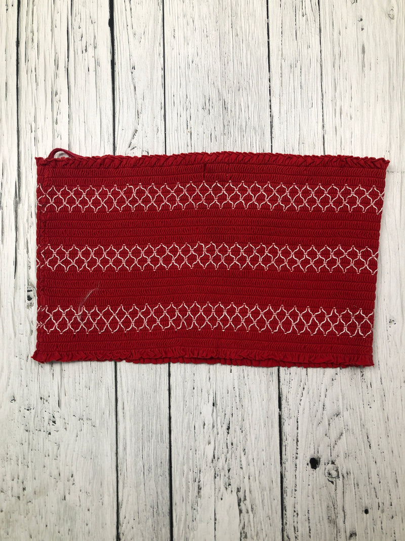 Garage red white patterned tube top - Hers L