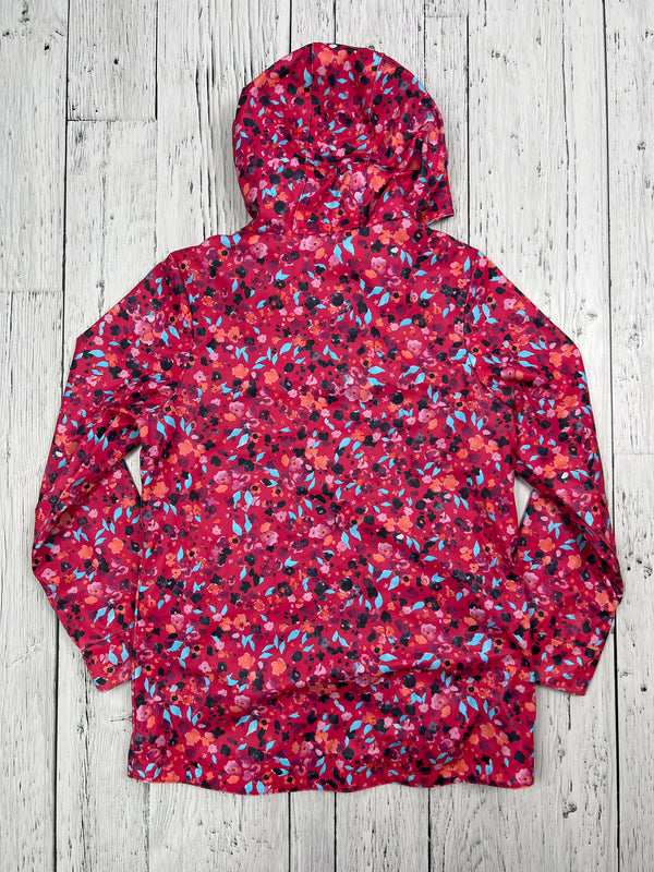 Joules pink patterned rain coat - Girls 9/10