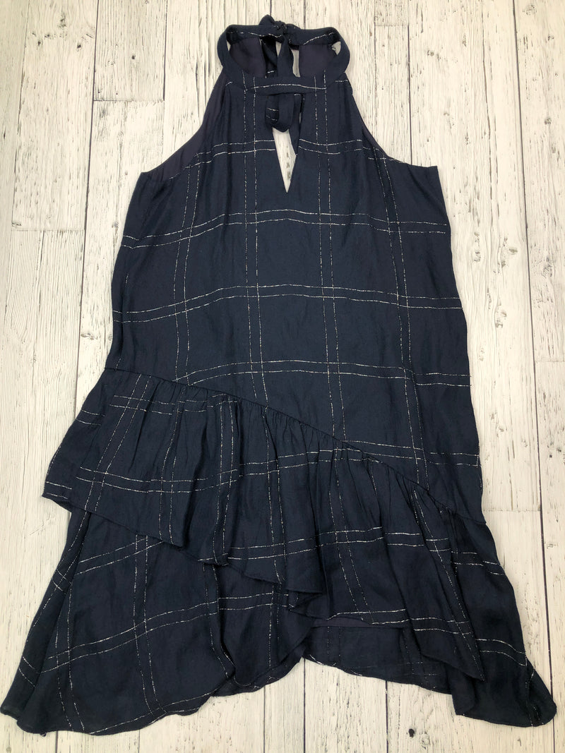 Parker navy blue plaid dress - Hers XS