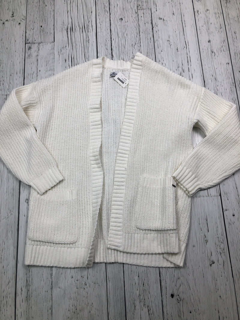 Hollister white knit cardigan - Hers S