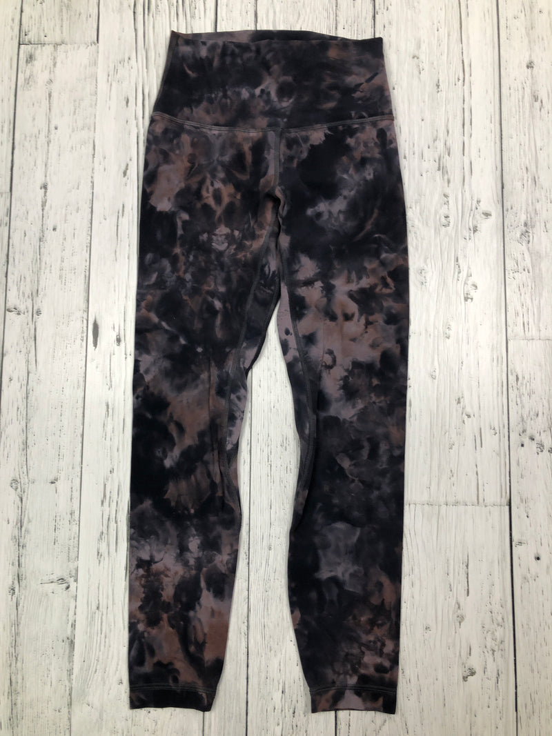 lululemon black patterned leggings - Hers S/4