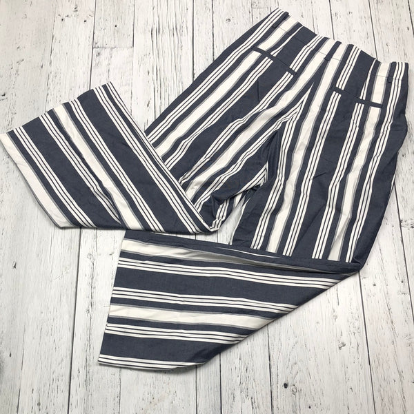 Massimo Dutti navy white striped pants - Hers M/10