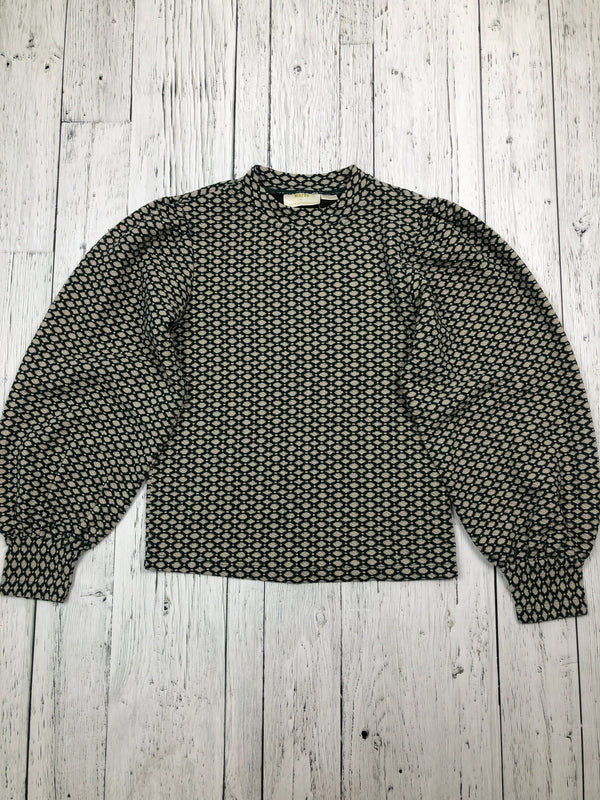 Maeve green grey patterned shirt - Hers XS