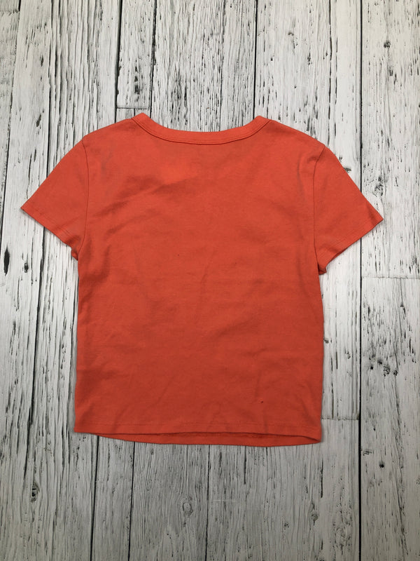 American eagle orange graphic crop top - Hers M