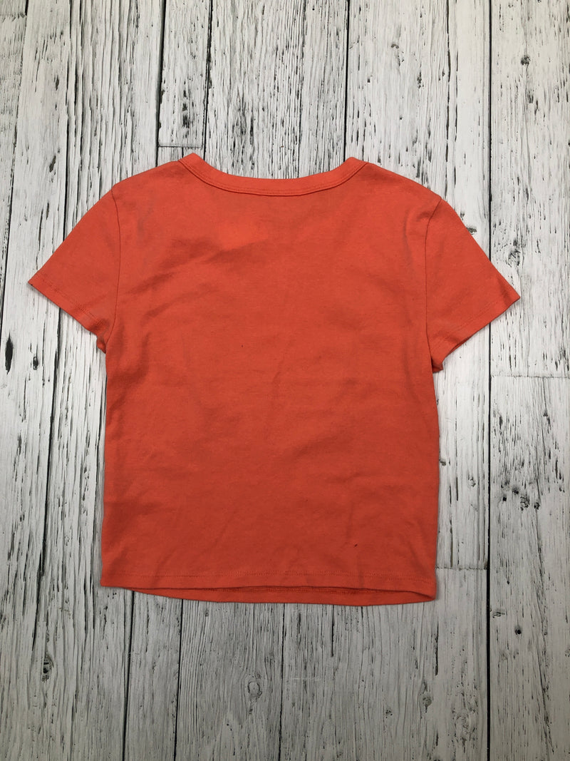 American eagle orange graphic crop top - Hers M