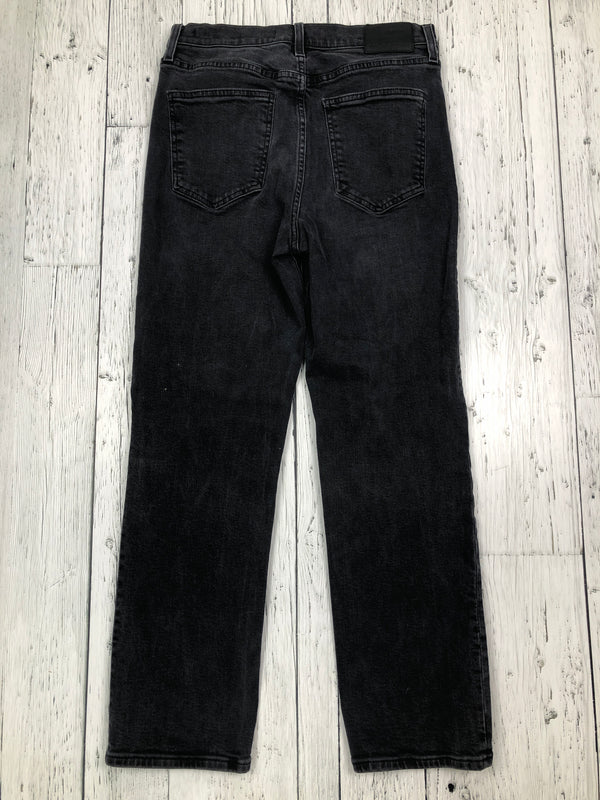 Denim Forum black Arlo high rise straight jeans - Hers M/29