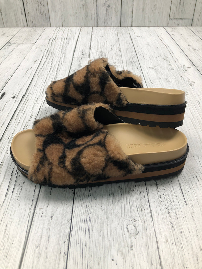 Coach brown slides - Hers 8.5